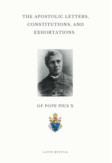 Catholic Book - Apostalic Letters of Pope Pius X